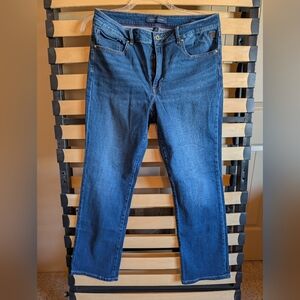 Tommy Hilfiger Women's Tribeca TH Flex Blue Straight Leg Jeans